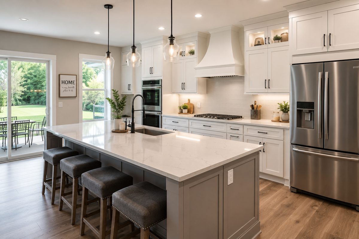 Remodeled kitchen